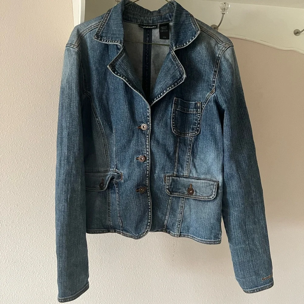DKNY Y2K Blazer Denim Jacket - Picture 2 of 6
